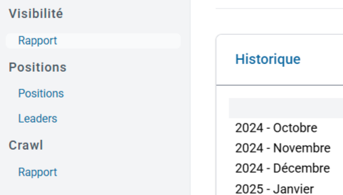 reporting seo automatisé avec Oseox Visibility